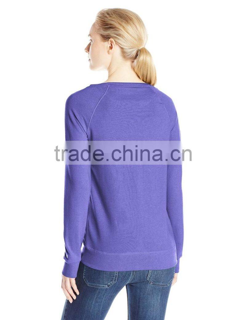 Women's Lightweight French terry Heathered super soft sweater
