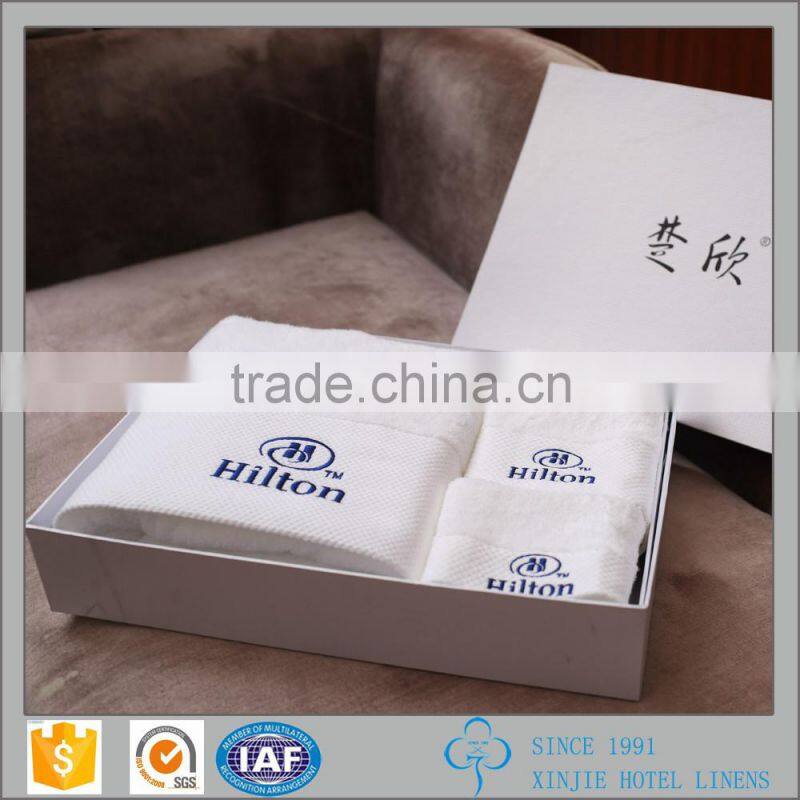 Luxury Hotel Bath Towel White Coffee Hotel Bath Towel Embroidery Logo