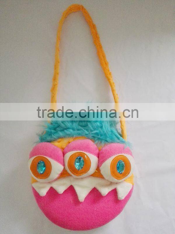 New design fancy animal shaped plush coin purse frame for kids