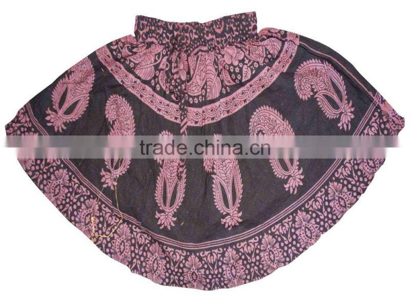 Indian Cotton Young Girls Mini Skirt