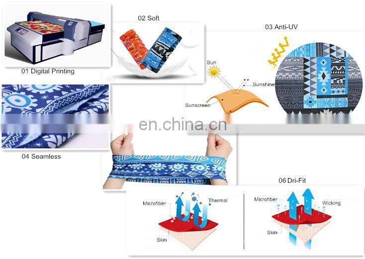 Best supplier custom logo polyester bandana printing
