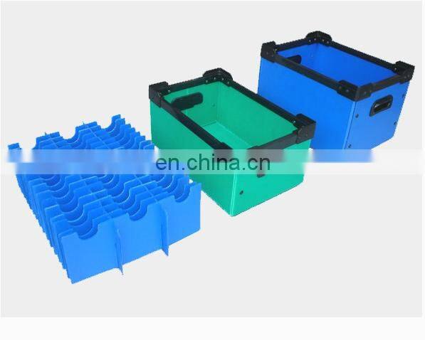 Durable black esd plastic corrugated sheet box for smt workshop