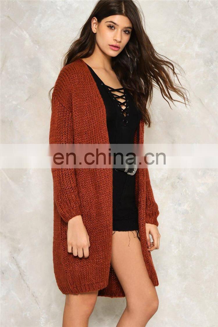 2017 new long sleeves knee-lenght women sweater cardigan sweaters for women KMY1081