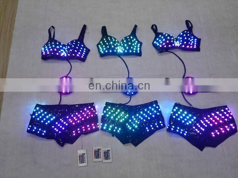 light amazing LED dress costume party show LED Bra