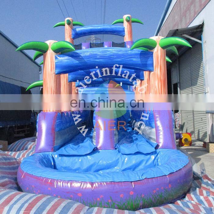 New fashion giant inflatable water slide,inflatable Colorful water slide,Double Tube Inflatable Water Slide