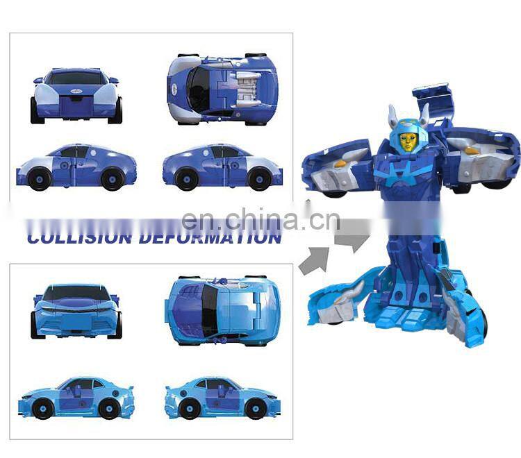 2017 New Plastic ABS 2 IN 1 car transform robot car toy for sale
