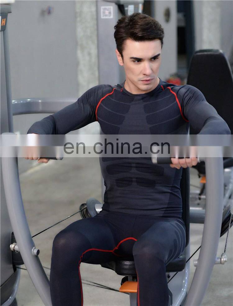 Wholesale Men's Long Sleeve T-Shirt Gym Fitness Wear Cool Dry Compression Top