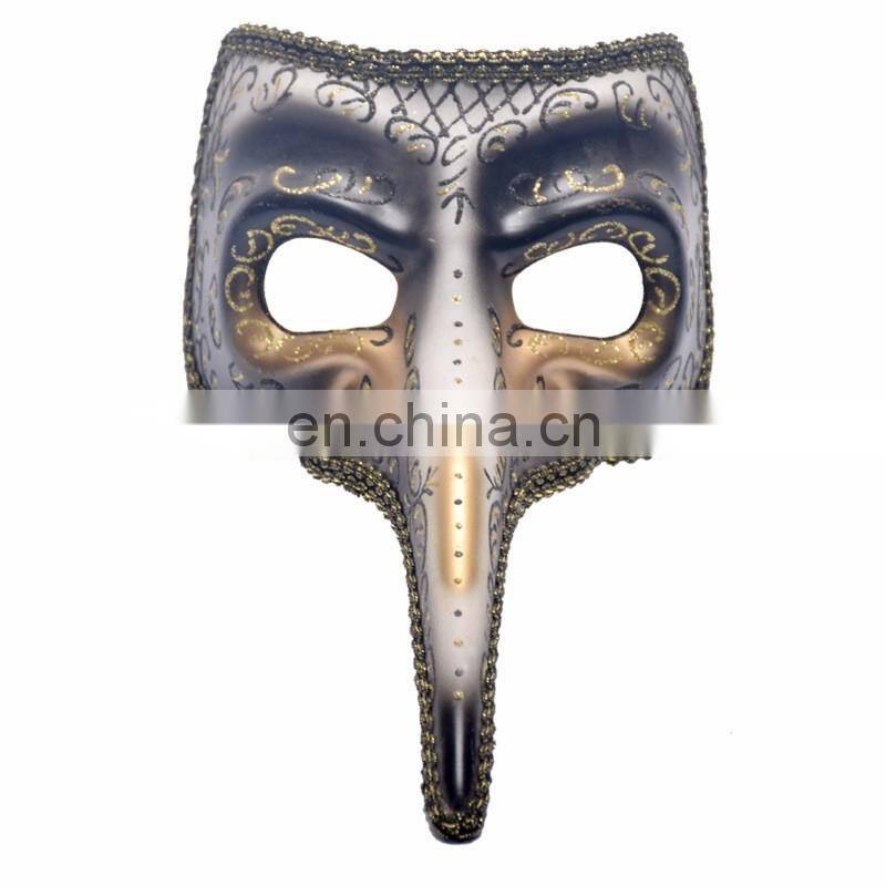 Halloween fancy Venice terrorist proboscis masquerade mask mask Performing props coloured drawing or pattern mask