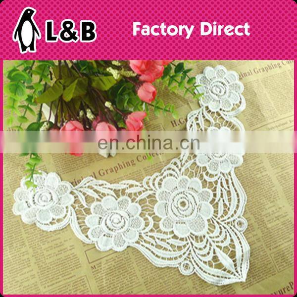 New Design Milk Silk Collar Embroidered Neckline Fringe Decorative Collar For Garment
