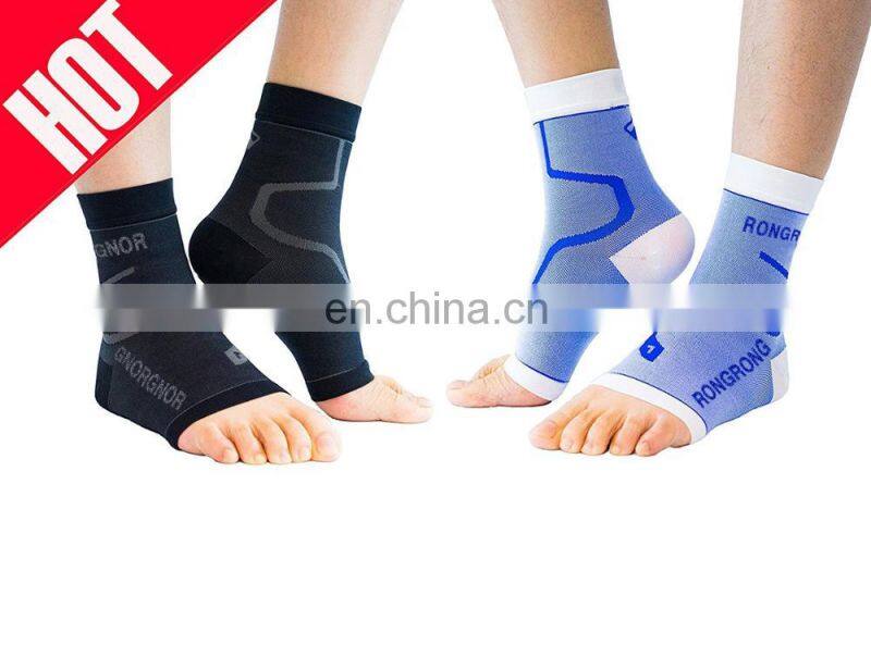 Seamless nylon compression arch support foot sleeve