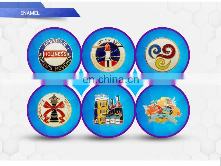 Antique silver plated zinc alloy metal medal custom