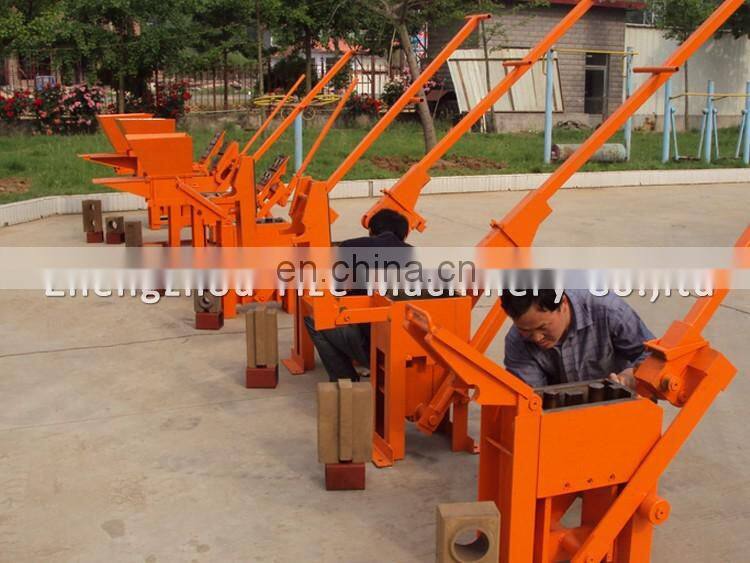 Factory supply manual interlock clay brick making machine price