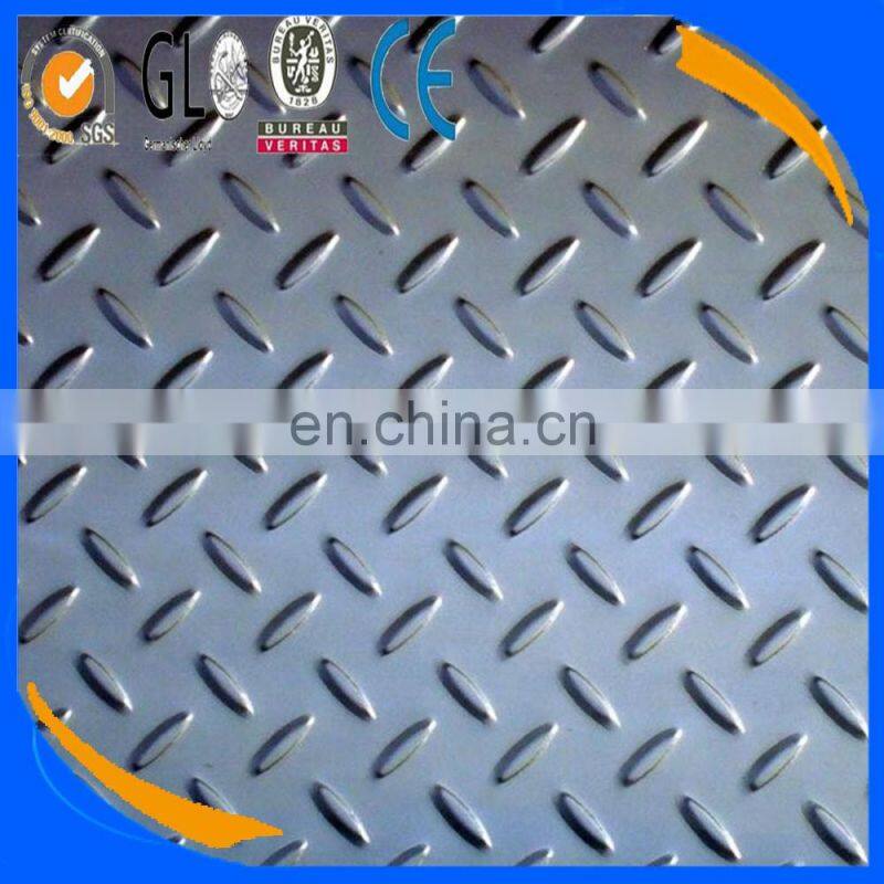 Checkered Plate sheet metal processing Black Tear Drop Plate Of checker plate strength