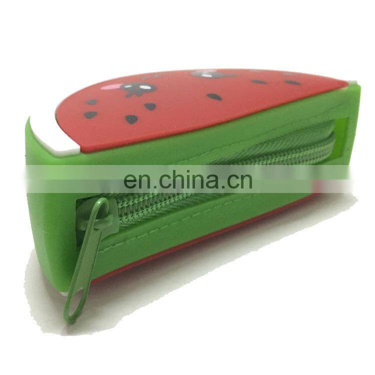 Women Gender Rainbow Shape Pencil Pen Pouch Large Change Money COIN Wallet Silicone Bags