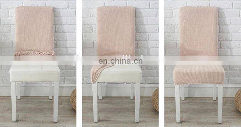 ruffled chair cover high quality elastic chair cover