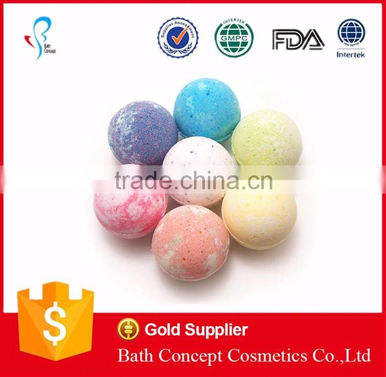 private label organic bath fizzy ball bath bomb