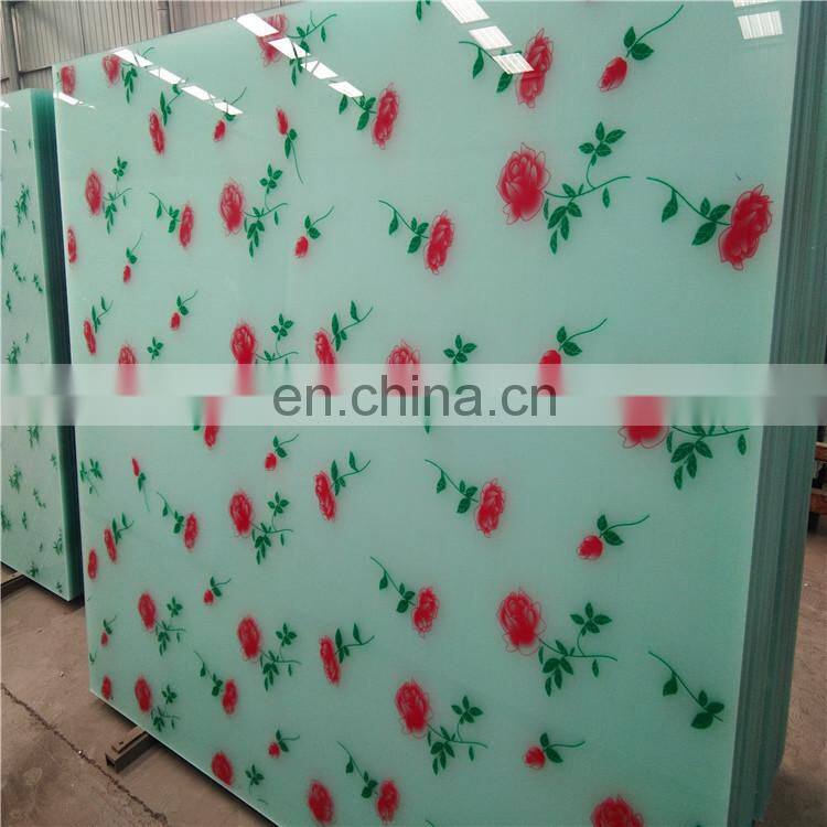 wholesale price 4mm decorative glass sheet use in interior