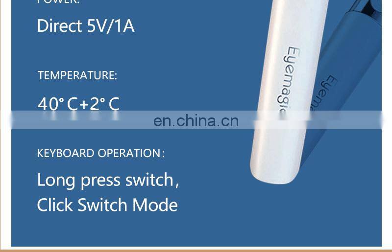 2019 High quality eye relaxing massage microcurrent red light heated eye massager pen