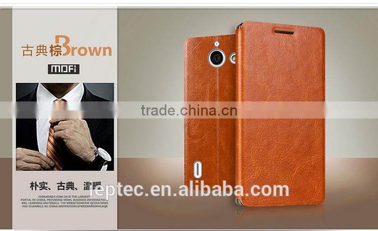 MOFi Case Funda Celular Housing for Huawei G628, Phone Handset Coque Leather Flip Back Cover for Huawei Ascend G628