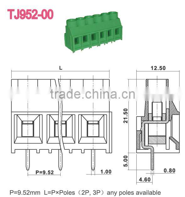 Industrial Electrical LED Solder Pin Terminal Block Manufacturers in China