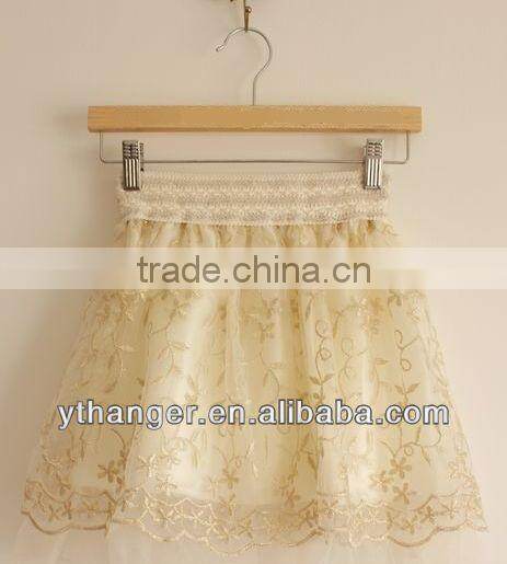 WS012 short skirt hanger wood hanger for beautiful skirt