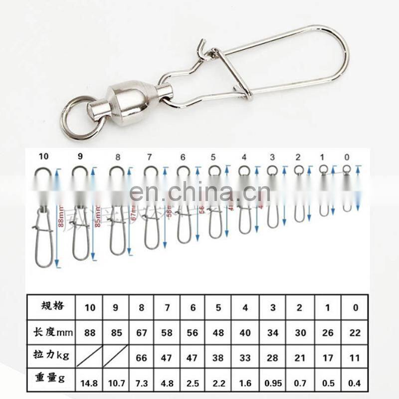 5pcs/bag Bearing swivel + enhanced pin small package High-speed bearing Fishing swivel