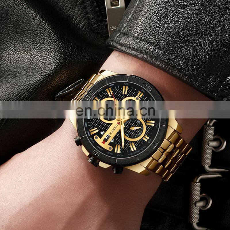 CURREN 8337 Men Luxury Business Japan Quartz Watches Stainless Steel Casual Auto Date Calendar Wristwatch