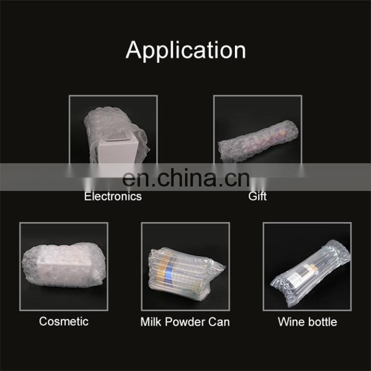 Factory wholesale 300m inflat air pillow bag bubble roll packing materials cushion bag air bubble film