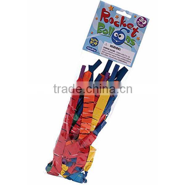 100% natural latex toy rocket balloon