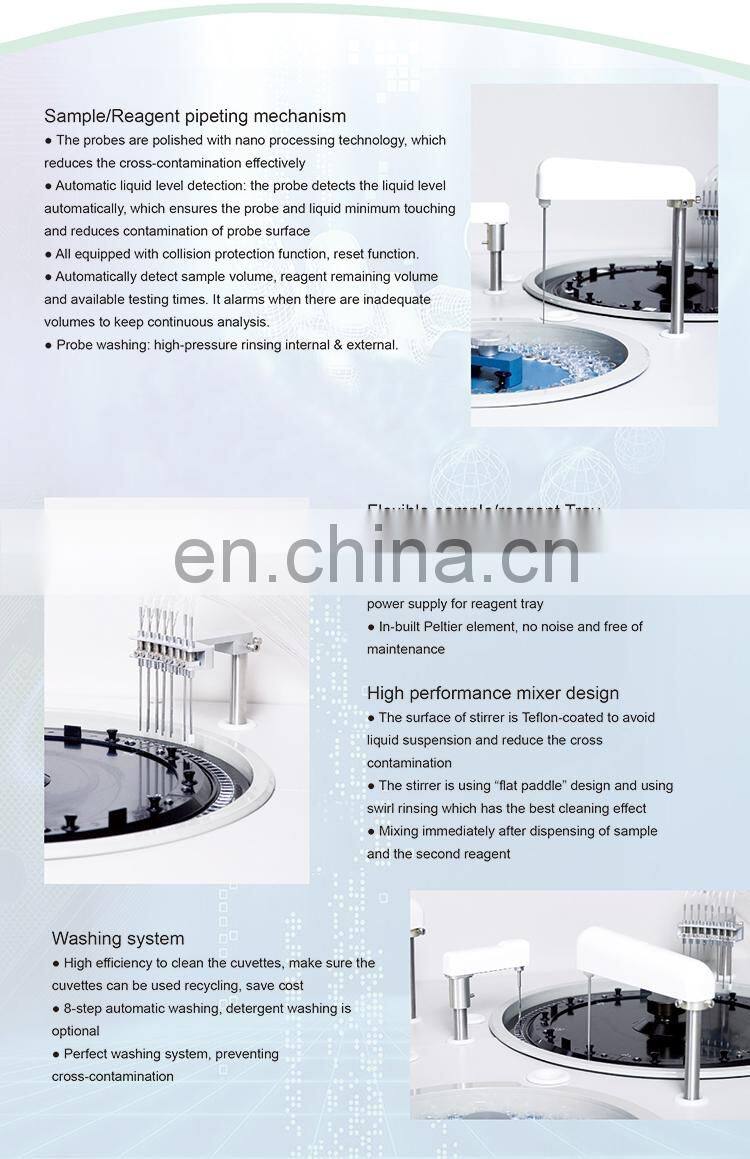 HC-B010 Easy Installation Biochemistry Analyzer with a nice price /blood chemistry analyzer