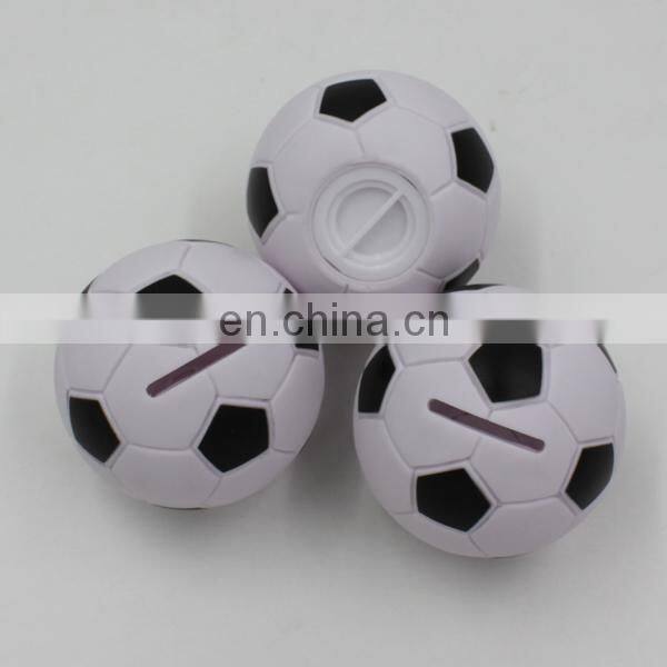 custom personalized diy money box,plastic small coin football money box