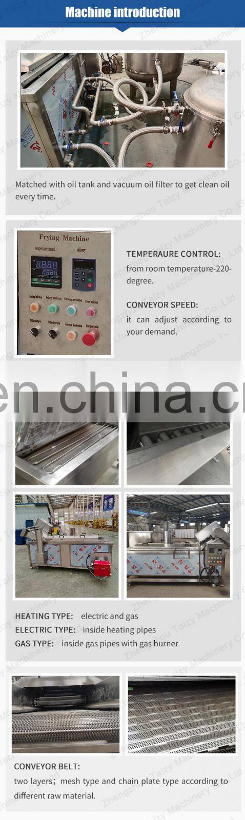 Peanut Frying Machine Potato Fries Tater Tots Frying Machine