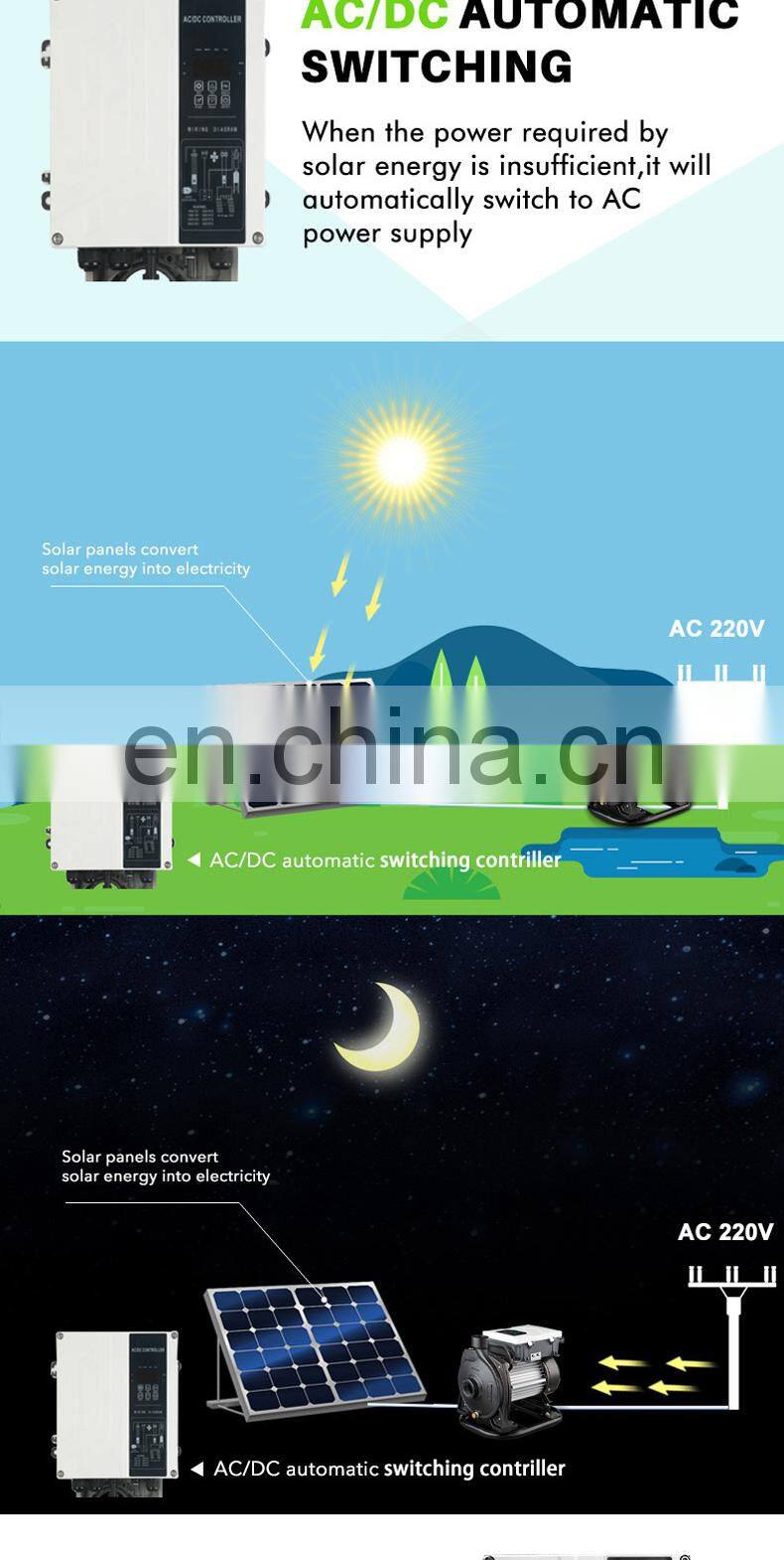 New Energy Saving Solar Surface Centrifugal Water Pump For Agriculture