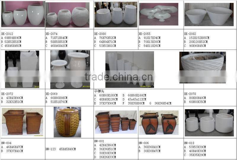 cheap flower pots, bulk flower pots, fiberglass planter flower pot
