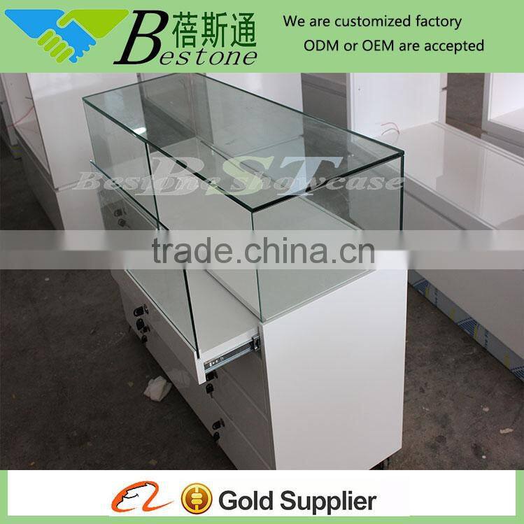 simplicity jewelry showcase display jewellery shop counter design