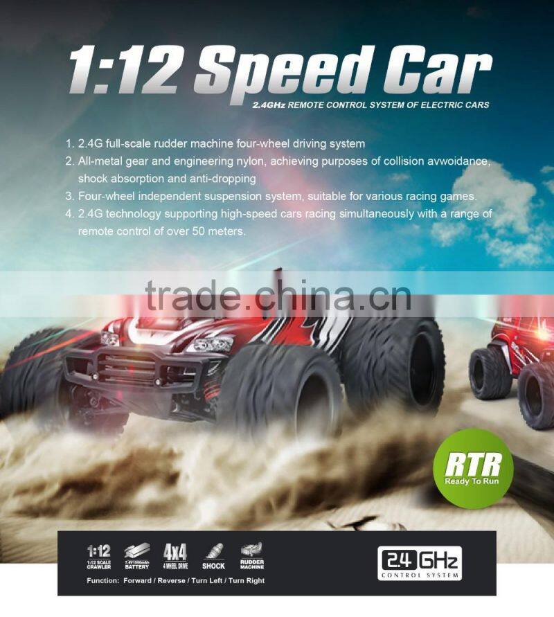 1:12 mini high speed rc racing car truck top speed