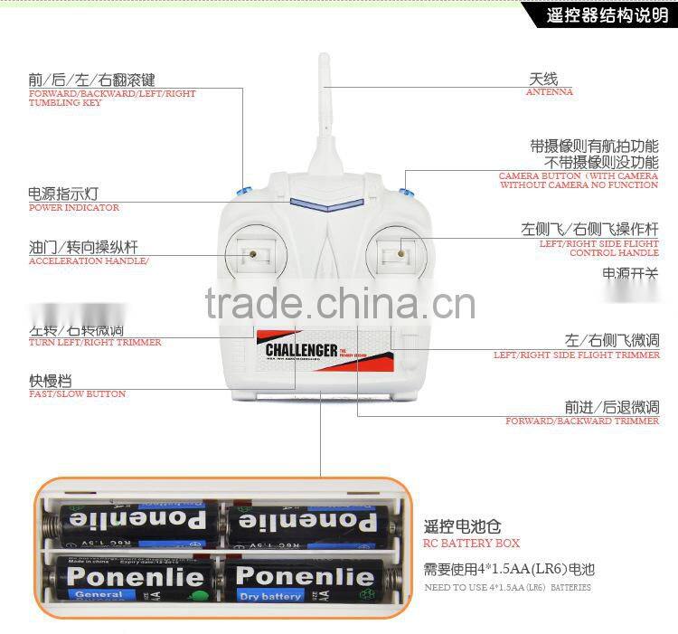 2014 new product HJ380 2.4G 4.5Channal rc Quadcopter parrot drone 2/5 megapixels HD camera Professional photography Drone