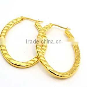 wholesale fashion jewelry oval hoop jewelry fashion earrings