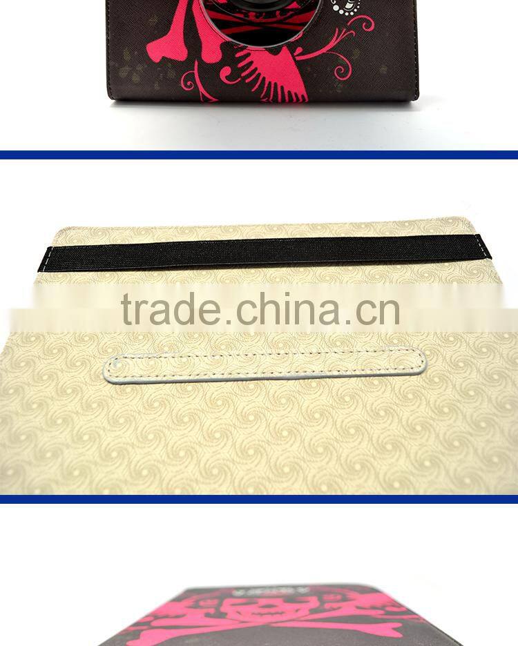 Skull Design Rotating Tablet Case For iPad Pro