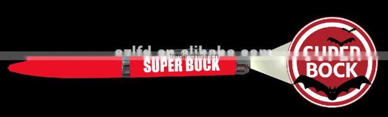 metal ball pen high quality with projector,promotional pens with custom logo,Light ball torch pen,,