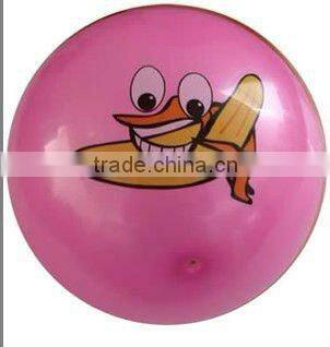 attached ball/pvc decal ball/Cartoon smiling face kids play beach ball