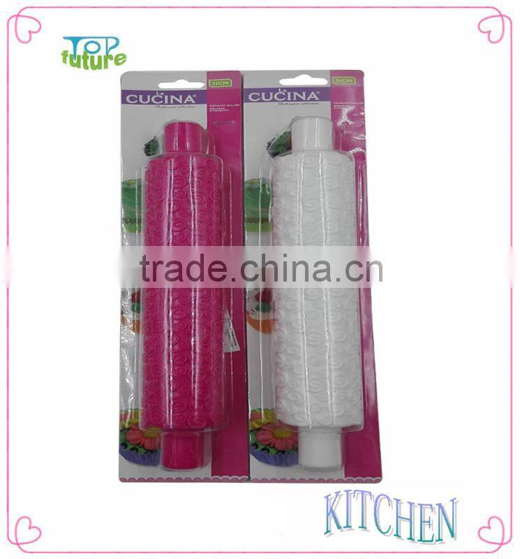 Food grade plastic custom cake fondant rolling pin