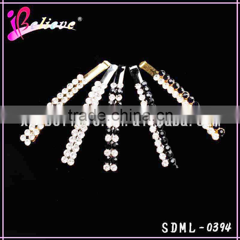 Low MOQ hair bobby pin wholesale hairpins for girls, crystal hair pin