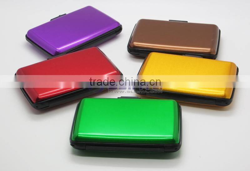 9 Colors Plated 11 X 8CM Waterproof Aluminium Credit Card Wallet