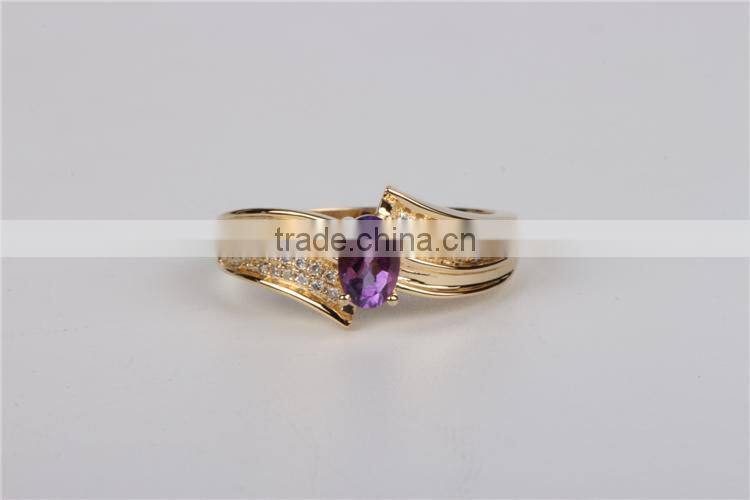 Natural crystal ring women jewelry