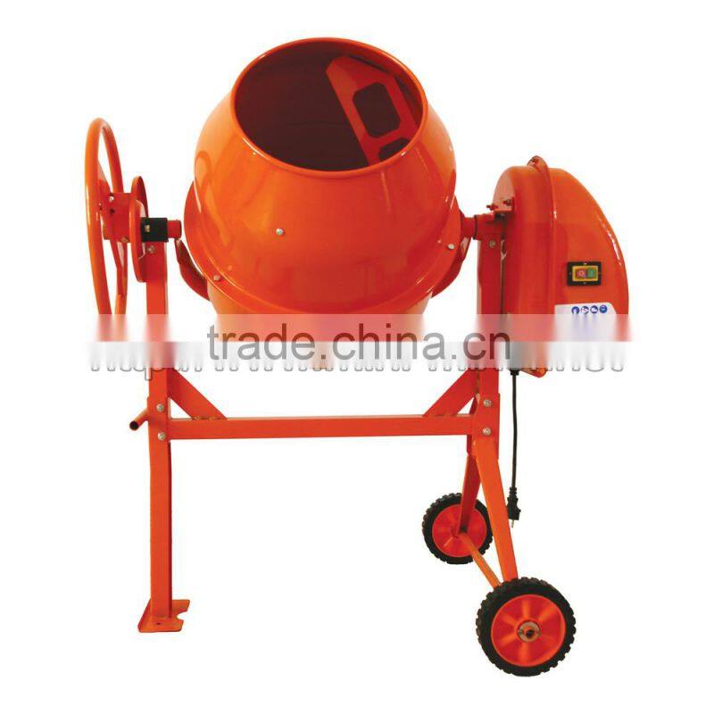 EU Standard 500w 120L Electric engine cement mixer cast iron gear mini cement mixer