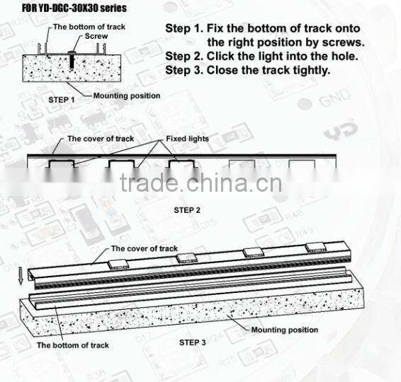 china led lighting sealed ip68 waterproof fireproof in good quality