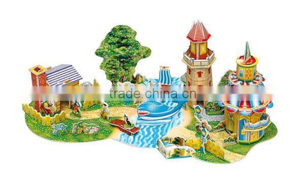 2015 new style diy super 3d wooden puzzle