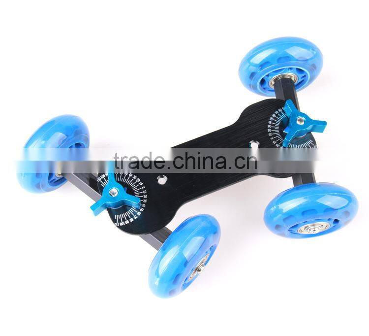 Professional Photography Dolly Rail Cars For DSLR Camera magic arms other 1/4 "instruments black