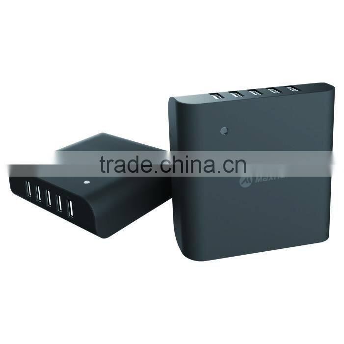 Top quality 5 port power bank usb charger